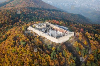Hohlandsbourg Castle, Alsace, Seen By Microlight - Aerial Photography