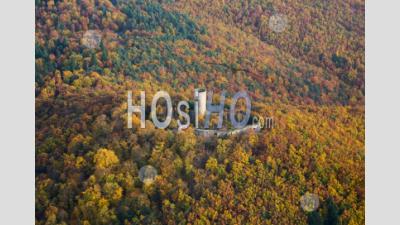 Pflixourg Castle, Alsace, Seen By Microlight - Aerial Photography