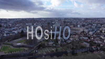 The City Of Limoges And Its Cathedral  - Video Drone Footage