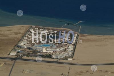 Egypt Red Sea Hurgada Aerial View Of The Coast With The Resorts And The Islands From The Desert - Aerial Photography