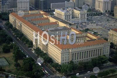 Office Buildings Of The Us Government Seen From Washington Monument, Washington Dc, Usa. - Aerial Photography