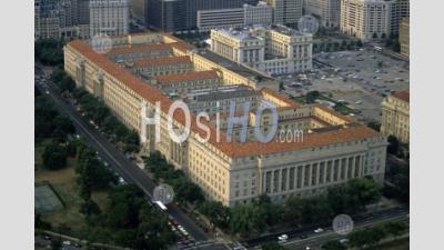 Office Buildings Of The Us Government Seen From Washington Monument, Washington Dc, Usa. - Aerial Photography