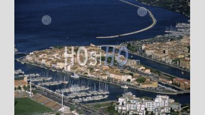 Aerial View Of The Old Port Of Martigues - Aerial Photography
