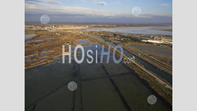 Aerial View Of Aigues-Mortes At Sunset - Aerial Photography