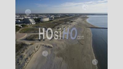 Aerial View Of The Beach In Port-Camargue - Aerial Photography