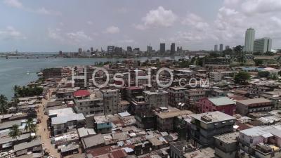 Blockhauss In Abidjan, Video Drone Footage