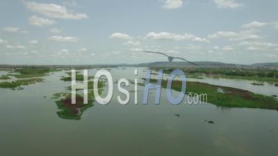 The Niger River In Bamako, Video Drone Footage