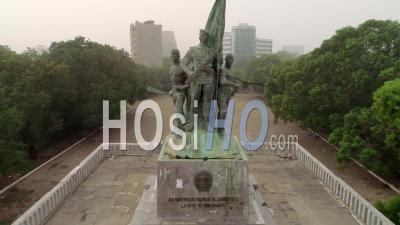 The Place Of The Martyrs In Cotonou, Video Drone Footage