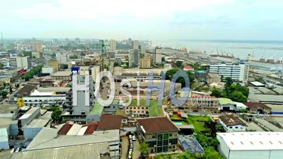 Douala Akwa Buildings - Video Drone Footage