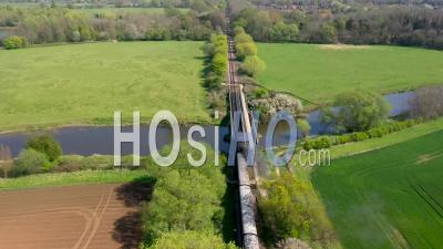 Chemin De Fer à Vapeur De La Vallée De Nene, Peterborough, Vidéo Drone