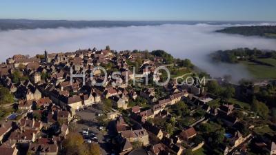 Aerial View From The Village Of Domme In The Dordogne