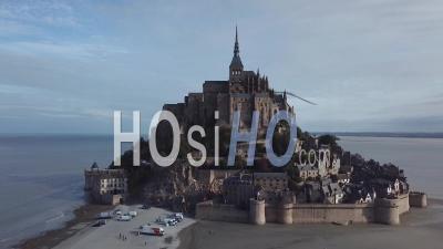 Mont Saint-Michel, Normandy, France, Video Drone Footage