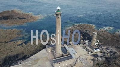 Gatteville Lighthouse, In Britain, France, Video Drone Footage