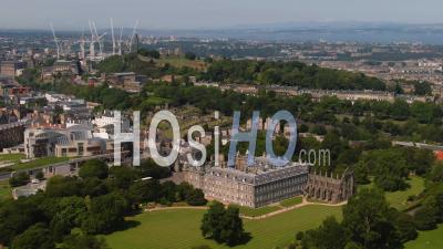 Holyroodhouse Palace à Édimbourg -Vidéo Drone