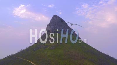 Pan Around Lions Head - Video Drone Footage