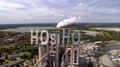 Cement Factory Site On The Island Of Gotland, Sweden - Video Drone Footage