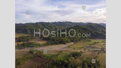 Open Tropical Farming Landscape, Philippines - Aerial Photography