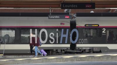 Lourdes Train Station’s Platform, France