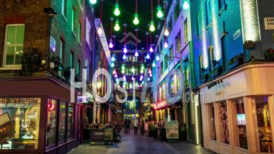 Carnaby Street In London At Night