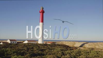 Ascent Of La Coubre Lighthouse Video Drone Footage