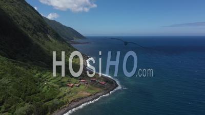 San Jorge Island Cliffs And Coast - Video Drone Footage