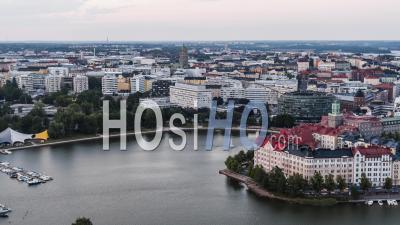 Vue Aérienne De Helsinki, Paysage Urbain De Helsinki, Finlande - Vidéo Drone