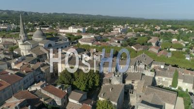 Saint-Remy-De-Provence Village In Provence - Video Drone Footage