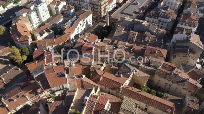  Cannes Old Town From Le Suquet Hill - Video Drone Footage