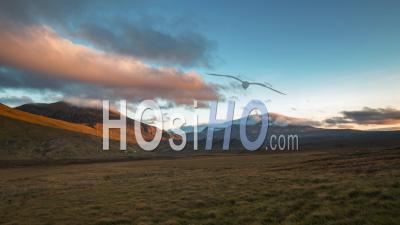Beinn Spionnaidh At Sunset In North Highlands Of Scotland