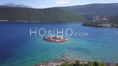 Montenegro Zanjice Bay Cinematic Drone Pano Shot.