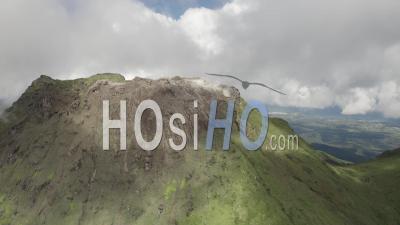 Grande Soufriere Volcano, Guadeloupe - Video Drone Footage