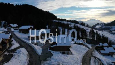 Village Du Chinaillon - Grand Bornand - Alpes - Video Drone Footage