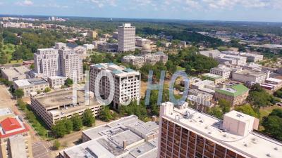 The Mississippi State Capitol Building In Jackson, Mississippi - Aerial Video By Drone