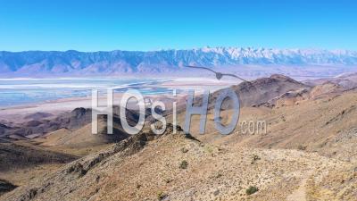 The Vast Owens Valley Region Reveals The Eastern Sierras Of California And Mt. Whitney In Distance - Aerial Video By Drone
