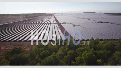 Solar Energy Farm - Video Drone Footage