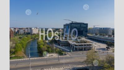 The City Hall Of Montpellier, During Covid-19 - Aerial Photography