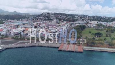 Containment For Covid-19 In Fort-De-France, Martinique, By Drone