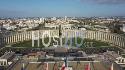 Place De L'europe In Montpellier By Drone, During Covid-19