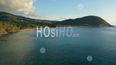 Beach Of Grande Anse , Guadeloupe During Confinement - Aerial Photography