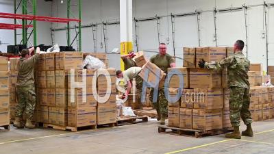 2020 - Surgical Masks And Gowns And Other Protective Medical Supplies Are Delivered By The National Guard To Affected Sites During Covid-19 Coronavirus Outbreak Epidemic.