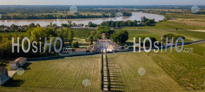 Aerial View Fronsac Vineyard Landscape, Bordeaux Vineyard - Aerial Photography - Aerial Photography