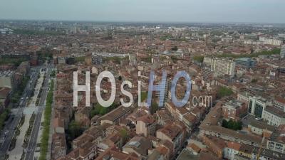 Ville De Toulouse, Downtown And Jean Jaures Area View From The Marengo Bonnefoy Area -  Vidéo Par Drone