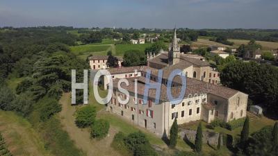 Monastery In South Of France, Video Drone Footage