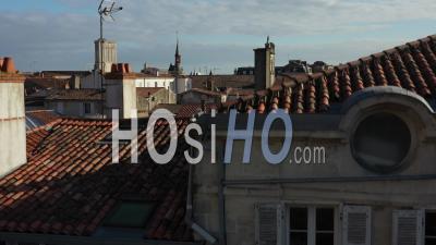 La Rochelle Historical Center Drone Point Of View During Covid-19 Outbreak