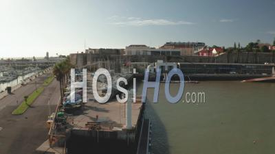 The Palace Of The Citadel In Cascais - Video Drone Footage