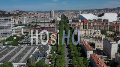 Michelet Boulevard With Velodrone Stadium, Marseille At Day 44 Of Covid-19 Confinement, France