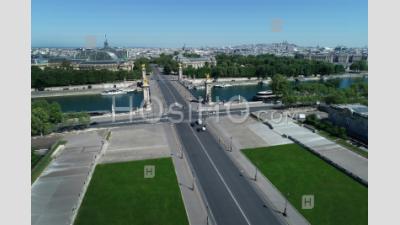 Aerial View Alexander 3 Bridge In Paris, France - Aerial Photography - Aerial Photography