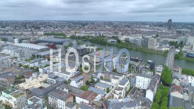 Empty Place De La Republique In Nantes, On Labour Day During Covid-19 Lockdown - Video Drone Footage