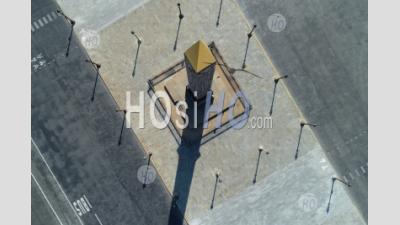 Place De La Concorde In Paris, France. Aerial Photography