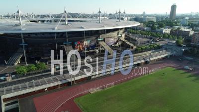 Stade De France, Saint Denis. Aerial View By Drone